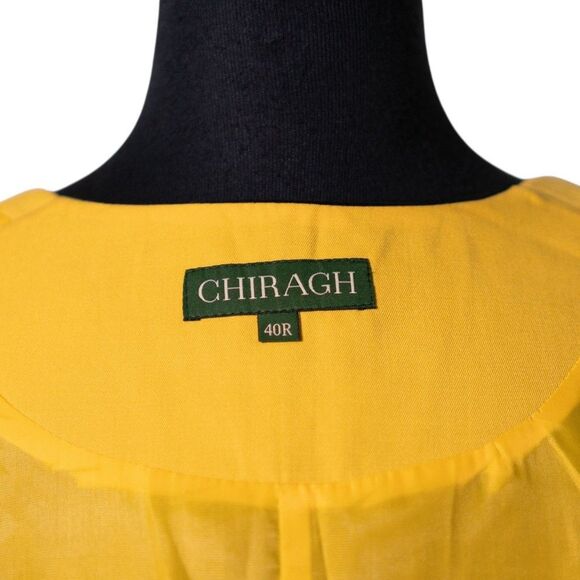 Mens Yellow Vest 40R Cotton Waistcoat Formal Wedding Prom Party Suit Groomsmen - Picture 3 of 9